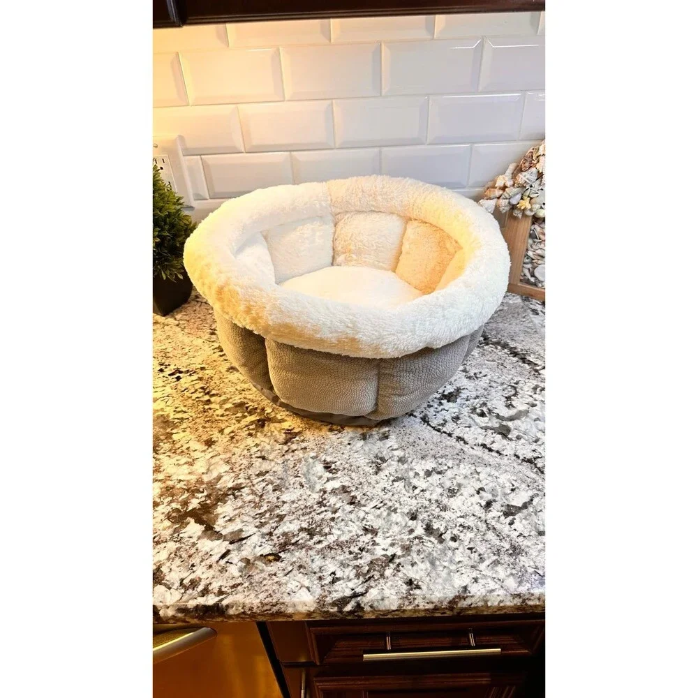 Dog, Cat Bed, Harness, Teething bone, Bells for door, bundle.